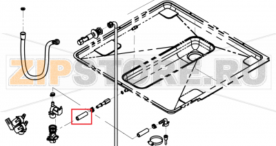 Water hose for hot water 3/8&quot; P2 P3 CONVOTHERM OES 10.10   Water hose for hot water 3/8" P2 P3 CONVOTHERM OES 10.10Запчасть на сборочном чертеже под номером: 527Название запчасти на английском&nbsp;языке: Water hose for hot water 3/8" P2 P3 CONVOTHERM OES 10.10