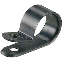 Скоба крепежная 17.5 мм, черная, 1 шт Panduit CCH69-S10-C0