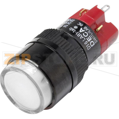 Кнопка 250 В/AC, 5 А, 1 x выкл/вкл, с фиксацией, IP40, 1 шт DECA D16LAR1-1abCW 