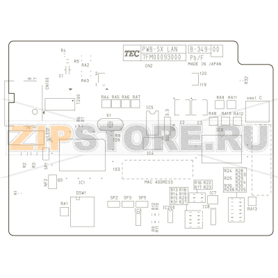 LAN PC Board ass&#039;y Toshiba TEC B-SX4T-GS10/20-QQ-US LAN PC Board ass'y Toshiba TEC B-SX4T-GS10/20-QQ-USЗапчасть на деталировке под номером: не указано