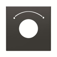 Накладка для выключателя с ключом, чёрный бархат ABB 2CLA855300A1501