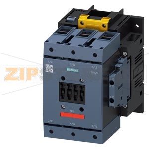 Силовой контактор, AC-3 115 A, 55 кВт/400 В катушка AC 50/60 Гц и DC 200-277 В x (0,8-1,1) вход F-SPS 24 В DC 3-пол., типоразмер S6 вспомогательные контакты 2 НО + 2 НЗ, несъемные, главная линия: рамная клемма управляющая и вспомогательная цепь: винтовая 