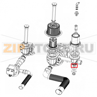 Or valvola antiriflusso risciacquo Silanos S 021       Or valvola antiriflusso risciacquo Silanos S 021Запчасть на сборочном чертеже под номером: 13Название запчасти на итальянском языке: Or valvola antiriflusso risciacquo Silanos S 021