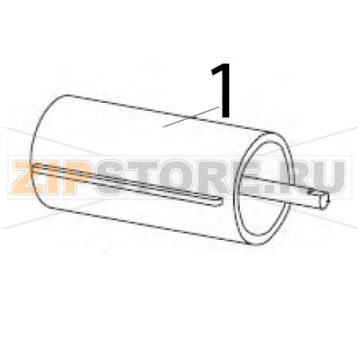 Kit ribbon take-up spindle tear Zebra S600 Kit ribbon take-up spindle tear Zebra S600Запчасть на деталировке под номером: 1