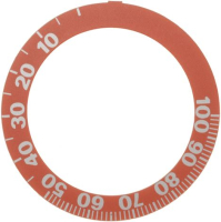ПРИЛЕПЛЯЕМЫЙ ДИСК, КРАСНЫЙ, К РУЧКЕ 0-100°C