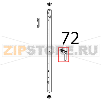 Maniglia della porta Unox XBC 905 Maniglia della porta Unox XBC 905Запчасть на деталировке под номером: 72