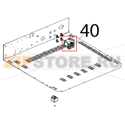 Minicontattore guadripolare 20 A, 230 V Unox XF 130 Minicontattore guadripolare 20 A, 230 V Unox XF 130Запчасть на деталировке под номером: 40