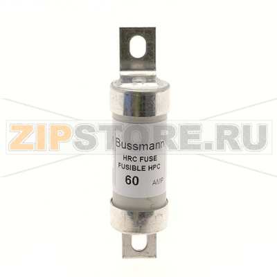 Предохранитель, 60 A, AC 600 В, DC 250 В, 200 кА, HRCII-C, 22x87 мм, CSA Eaton 60A 600V AC BRUSH 