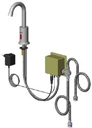 EU SENSOR FAUCET, DECK MOUNT, GOOSENECK, 