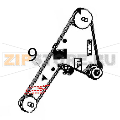 Ribbon drive belt, 324 tooth Zebra TLP-2746e Ribbon drive belt, 324 tooth Zebra TLP-2746eЗапчасть на деталировке под номером: 9