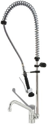 КОМПЛЕКТ СМЕСИТЕЛЯ НА ОДНО ОТВЕРСТИЕ С ПРЕДВАРИТЕЛЬНОЙ МОЙКОЙ STYL 