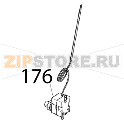Termostato sic. unip. 330 °C Unox XBC 615EG Termostato sic. unip. 330 °C Unox XBC 615EGЗапчасть на деталировке под номером: 176