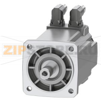 SIMOTICS S-1FK2 CT Серводвигатель М0 = 3,6 Нм; ПН = 0,94 кВт при NN = 3000 оборотов в минуту (380-480); ПН = 0,53 кВт при нн = 1500 оборотов в минуту (200-240 В); Степень защиты IP65; Цилиндрический вал D19x40 мм; Абсолютный датчик 22-бит + 12-битный Мног