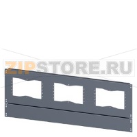 SIVACON, base, with cutouts for flanges, IPXX, T: 500 mm, W: 1000 mm, zinc-plated Siemens 8MF1005-2UB52-0