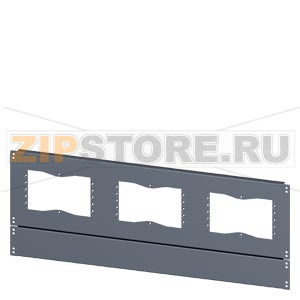 SIVACON, base, with cutouts for flanges, IPXX, T: 500 mm, W: 1000 mm, zinc-plated Siemens 8MF1005-2UB52-0 