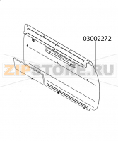 Back plate stainless+ writing support Victoria Arduino Adonis 2 Gr