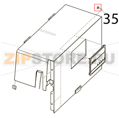 Flat push nut Toshiba TEC B-SX5T-TS12/22-QQ Flat push nut Toshiba TEC B-SX5T-TS12/22-QQЗапчасть на деталировке под номером: 35