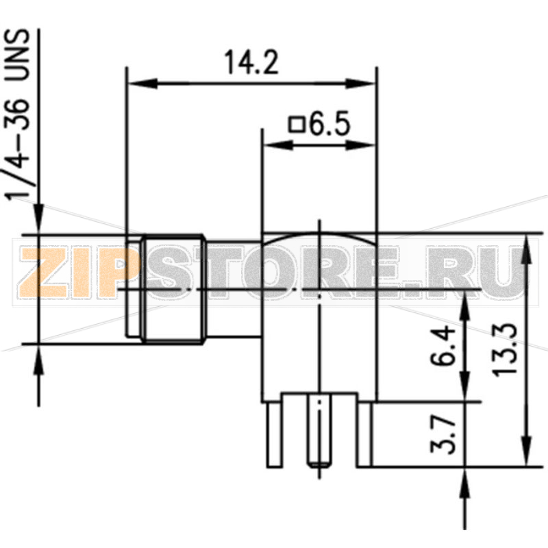 Разъем SMA, 50 Ом, 1 шт Telegärtner J01151A0198 