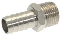 НИКЕЛИРОВАННЫЙ ПАТРУБОК ДЛЯ ШЛАНГА Ø 3/8"M Ø 12