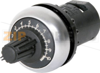 Потенциометр поворотный моно, 0.5 Вт, 47 кОм: 1 шт Eaton M22S-R47K
