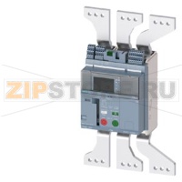 fixed-mounted molded case circuit breaker frame 1600; with RTC and 4AUX trip alarm switch S24; Icu "C" Icu=110kA @ 415V, 3-pole ETU650, LSI, In=1250A display, meas., comm. function Ir=500...1250A Isd=0.6...10xIn, Ii=1.5...15xIn N conductor protec. adjusta