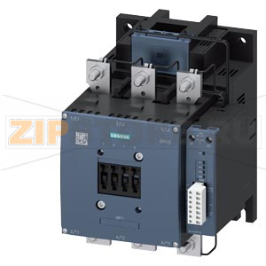 КОНТАКТОР 160КВТ/400V/AC-3, AC/DC-НОМИНАЛЬНОЕ ПИТАЮЩЕЕ НАПРЯЖЕНИЕ УПРАВЛЕНИЯ UC 96-127V БЛОК-КОНТАКТЫ 1НO+1НЗ 3-Х ПОЛЮСНЫЙ, ТИПОРАЗМЕР S10 ШИННОЕ ПРИСОЕДИНЕНИЕ ПРИВОД: ЭЛЕКТРОННЫЙ, С ИНТЕРФЕЙСОМ КОНТРОЛЛЕРА/SIMOCODE И СООБЩЕНИЕМ ОСТАВШЕГОСЯ СРОКА СЛУЖБЫ S 