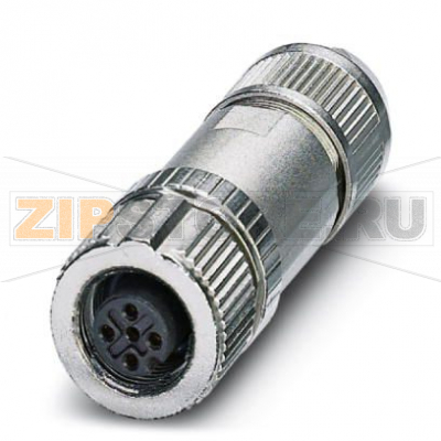 Штекерные соединители для передачи данных Phoenix Contact SACC-M12FS-4PL SH CCL 4-полюсн., экранирован., Прямая гнездовая часть разъема M12, А-кодирование, Пружинные зажимы, Материал накатанной гайки: латунь, никелированный, Наружный диаметр кабеля 4 мм . 8 мм.Минимальный заказ: 1 шт.Упаковка: 1 шт.