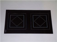 Ceran glass plate 298 x 518 mm***with ma