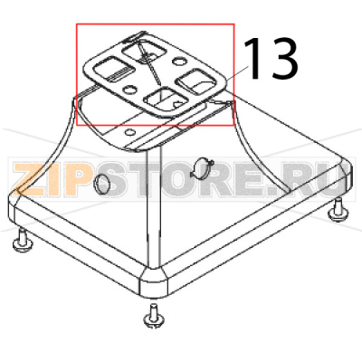 Guarnizione base Sirman TC 12 E Guarnizione base Sirman TC 12 EЗапчасть на деталировке под номером: 13