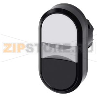 АКТУАТОР ДВОЙНОЙ КНОПКИ, 22MM, КРУГЛ., ПЛАСТИК, КНОПКА БЕЛАЯ, КНОПКА ЧЁРНАЯ ПЛОСКАЯS, С ГРАВИРОВКОЙ ЛАЗЕРОМ, ВЕРХНИЙ РЕГИСТР Siemens 3SU1000-3AB61-0AA0-Z&nbsp;Y11