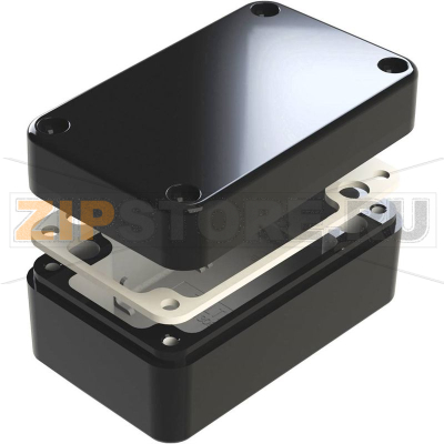 Корпус алюминиевый, 130x80x60 мм, черный, 1 шт Deltron Enclosures 487-130806B 