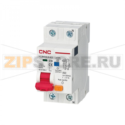 Дифавтомат 16 А, 4.5 кА, 30 мА, 1P+N CNC Electric A000449 
