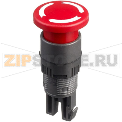 Кнопка аварийной остановки, красно-черная, 1 шт APEM A01ES-DM 