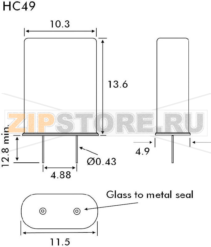 Резонатор кварцевый 14.318180 МГц EuroQuartz 14.31818MHz HC49 30/50/40/18PF/ATF 