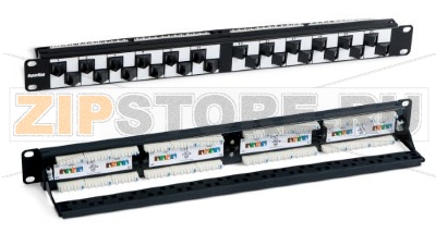 Hyperline PPHD-19-48-8P8C-C6-110D Патч-панель высокой плотности 19&#039;&#039;, 1U, 48 портов RJ-45, категория 6, Dual IDC 