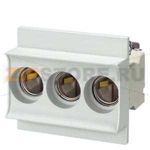 NEOZED ОСНОВАНИЕ ПЛАВКОЙ ВСТАВКИ КЕРАМИЧ. C ОТДЕЛЬНОЙ КРЫШКОЙ D02/63A 55ММ 3-ПОЛЮСН. ПОДСОЕДИНЕНИЕ: ЗАЩЕЛКИ УСТАНАВЛ. НА DIN-РЕЙКУ Siemens 5SG5653 