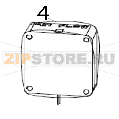 Kit rear cooling fan Zebra ZXP 8 Kit rear cooling fan Zebra ZXP 8Запчасть на деталировке под номером: 4