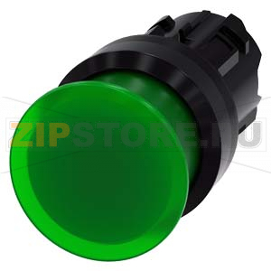 АКТУАТОР ГРИБОВИДНОЙ КНОПКИ С ВОЗМОЖНОСТЬЮ ПОДСВЕТКИ, 22MM, КРУГЛ., ПЛАСТИК, КНОПКА ЗЕЛЁНАЯ, 30MM, БЕЗ ФИКСАЦИИ Siemens 3SU1001-1AD40-0AA0 
