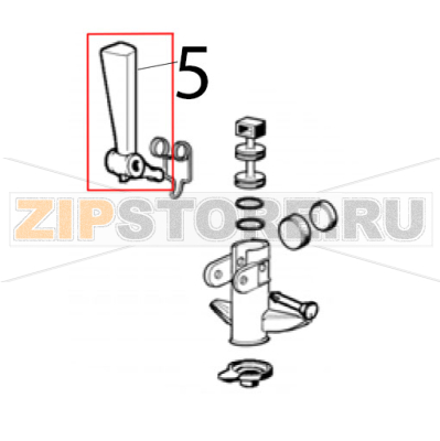 Faucet handle Ugolini MT 3 Faucet handle Ugolini MT 3Запчасть на деталировке под номером: 5