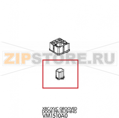 Grooved door pin bushing Unox XVC 205 Grooved door pin bushing Unox XVC 205Запчасть на деталировке под номером: 104Название запчасти на английском языке: Grooved door pin bushing Unox XVC 205