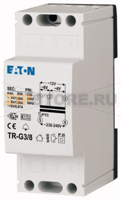 Трансформатор звонковый 230/4-8-12 В Eaton TR-G3/8 