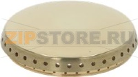 BURNER CAP PERFORATED BRASS POLISHED