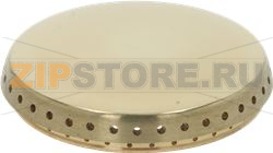 BURNER CAP PERFORATED BRASS POLISHED 