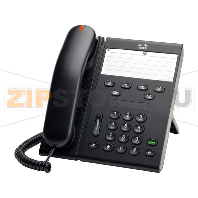 IP-телефон 48 В/DC, 2xFE (PoE), 1 линия, SIP/SCCP, без LCD Cisco CP-6911-C-K9 