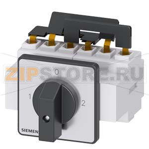 ПЕРЕКЛЮЧАТЕЛЬ 3 ПОЛЮСА IU=25, P/AC-23A ПРИ 400V=9,5KW ПЕРЕДНЕГО КРЕПЛЕНИЯ КРЕПЛЕНИЕ ПО 4 ОТВЕРСТИЯМ, ПЕРЕКЛЮЧАТЕЛЬ 1-0-2, НЕ ЗАПИРАЕМ. Siemens 3LD2123-7UK01 