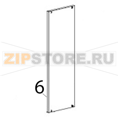 Backboard of the shell Hurakan HKN-HVZ60 Backboard of the shell Hurakan HKN-HVZ60Запчасть на деталировке под номером: 6