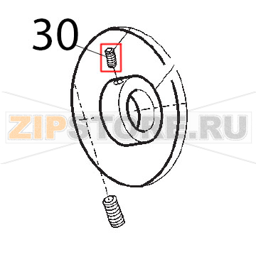 Grano anello porta micro Sirman Agata 250 Grano anello porta micro Sirman Agata 250Запчасть на деталировке под номером: 30