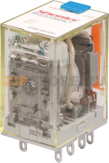 Реле промежуточное 7 A, 24 В/DC, 2NO Shenler RKE2CO024LT 