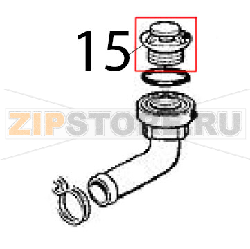 Filtro scarico Scotsman B 40 Filtro scarico Scotsman B 40Запчасть на деталировке под номером: 15