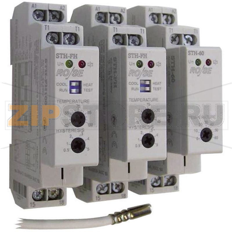 Термостат 240 В/AC, 240 В/DC Rose STH-60W 